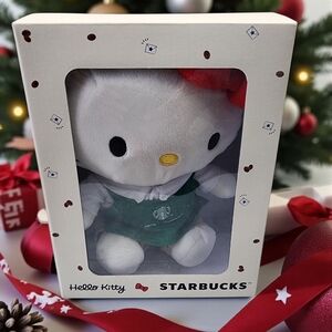 STARBUCKS HELLO KITTY BOXED PLUSH 2025 BRAND NEW READY TO SHIP